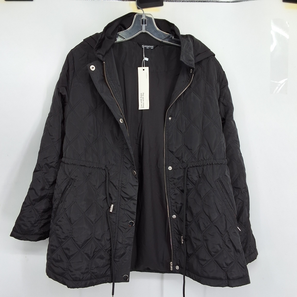 BloomChic Sz12 Black Quilted Puffer Coat